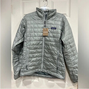 Patagonia Men’s S Small Nano Puff Jacket Grey Sleet Green NWT Puffer Insulated